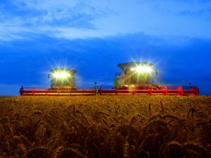 Claas Mähdrescher im Einsatz